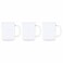 Termisil Glass Mug Set - 400ml - 3 Pieces - White