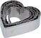 Royalford 5 Pcs Cookie Cutter Set, Stainless Steel, Rf10278 - Premium-Quality, Food Grade Material, Heart Shaped Cutters With Premium Steel