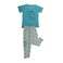 GIRLS SS LONG PJ SET_MINT_13-14Y+