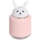 UK Plus Cool Mist Humidifier, Portable Cute Animal Humidifier, Large Capacity USB Charge Multi-Function Night Lamp, Cartoon Air Humidifier (Rabbit)