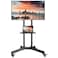 Mobile TV Cart with Wheels for 32-65 Inch LCD LED Plasma Flat Screen TVs- Height Adjustable Rolling TV Stand