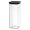 Brabantia Square Food Storage Canister 2.5L Dark Grey