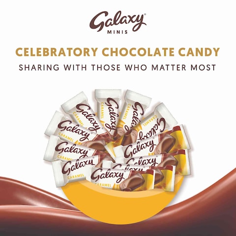 Galaxy Chocolate Minis Caramel Mini Chocolate Bars 13 Bars 182g