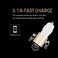 Jellico 2 Port USB Car Charger Qualcomm Quick 3.0 And 3A Fast Charging