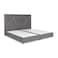 In House Janwa Velvet Bed Frame - Queen - 200x150 cm - Gray