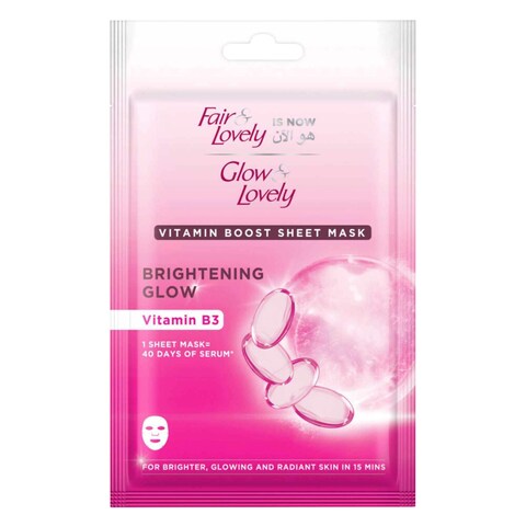 GLOW&amp;LOVELY FACE MASK VITAMN B3 20G