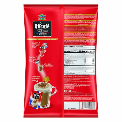 Alicafe French Roast Cappuccino Instant Coffee 25g x Pack of 20