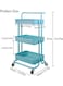 Almufarrej 3-Tier Utility Cart Light Blue
