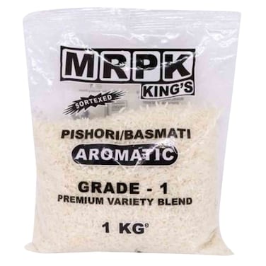 Kings M. R. P. K Grade 1 Pishori Aromatic Basmati Rice 1kg