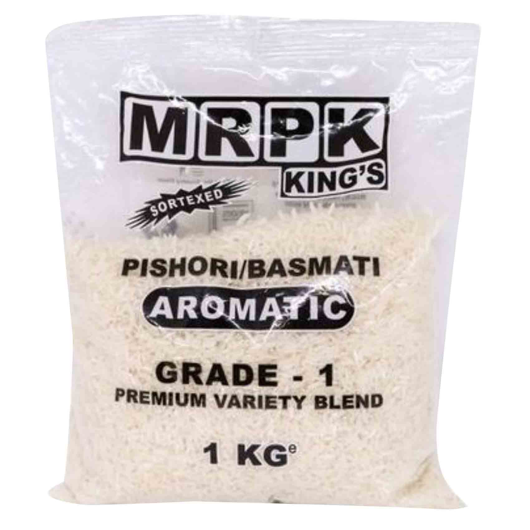 Kings M. R. P. K Grade 1 Pishori Aromatic Basmati Rice 1kg