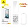BaseusiPhone 15 Plus Screen Protector Full Coverage Easy Installation Frame Military-Grade Protection HD Clear Anti-Fingerprint Bubble Free Case Friendly 9H Tempered Glass for iPhone 15 Plus 6.7 Clear
