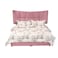 In House Milano Velvet Bed Frame - King - 200x200 cm - Light Pink