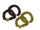 Aiwanto 2 Pairs Ponytail Holders Hair Rubber bands Hair Ties For Girls - Brown & Yellow