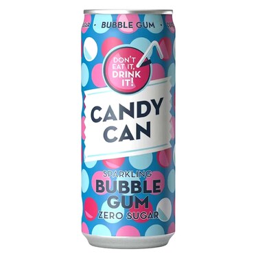 Candy Can Zero Sugar Bubble Gum Sparkling Drink 330Ml
