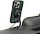 Levelo Morphix Gripstand Case For iPhone 15 Pro: Multi-Positioning, Cardholder, Shock-Proof Edges, PU Finish, Built-in Grip (Green)