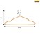 YANEK Nonslip Metal Hangers - GOLD Suit Hangers (100-pack) Ultrathin Space-Saving, Strong and Durable Clothes Hangers Hold Up-to 10 lb, for Coats, Jackets, Pants, Dress Clothes