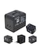 Generic - Universal Travel Adapter Charger Black