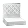 In House Victoria Velvet Bed Frame - King - 200x200 cm - White