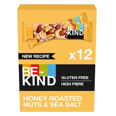 BE-KIND Nut Bar Honey Roast Nut And Sea Salt 40g x Pack of 12