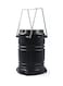 Beauenty - 6 LED Rechargeable Portable Solar Camping Lantern Black 3x14centimeter