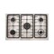 بوتاجاز بريميوم غاز دوبل شيف 5 شعلات - ستانلس ستيل وأسود - 6090SB-1GC-511-IDSP-DH