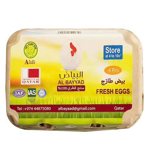 Al Bayyad Fresh Eggs 6 Pieces