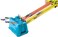 Hot Wheels Track Builder Gravity Speed Box With Launch Gate, Clamp 4 Lane Start Gate 2 1:64 Scale Vehicles