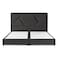 In House Janwa Velvet Bed Frame - Queen - 200x160 cm - Dark Gray