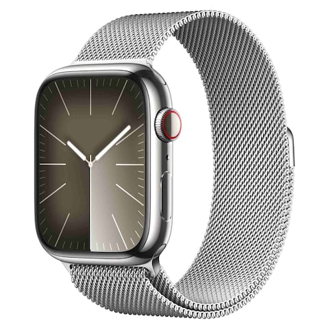 Apple Watch Series 9 LTE 45mm Silver Stainless Steel Silver Milanese Loop