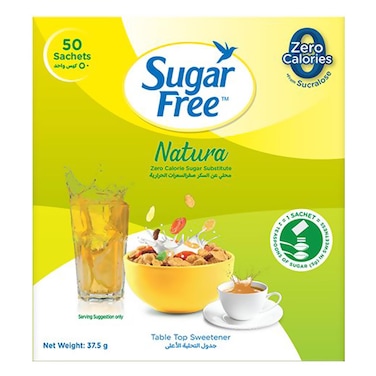 Sugar Free Natura Zero Calorie Sweetener 50 PCS