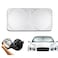 Generic Silver Reflective Front Sunshade Two Sided Black/ Silver