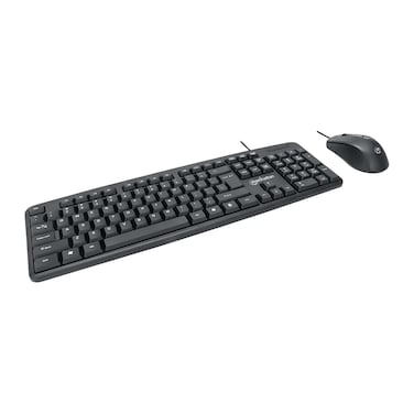 Manhattan KB707 Wired Keyboard and Mouse Combo - Black