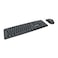 Manhattan KB707 Wired Keyboard and Mouse Combo - Black