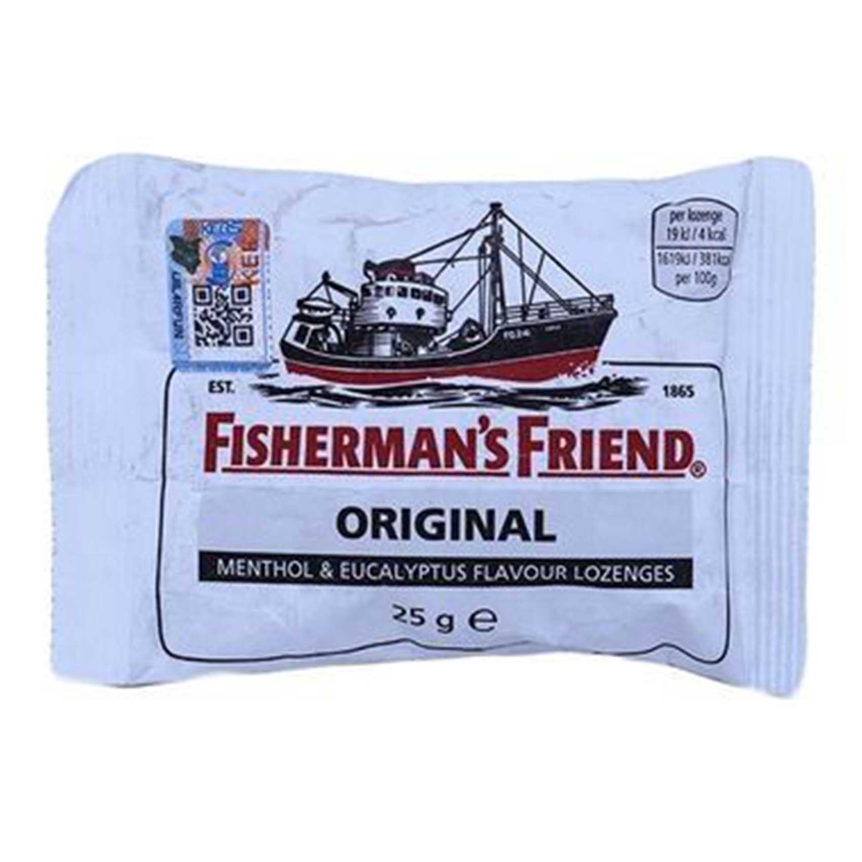 Fisherman&#39;s Friend Original Menthol And Eucalyptus Sugar Free Lozenges 25g