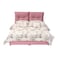 In House Le&oacute;n Velvet Bed Frame - Queen - 200x150 cm - Light Pink