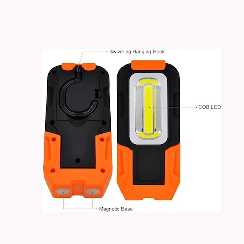 Generic Battery-Powered COB LED Pocket Work Light Magnetic Foldable Inspection Lamp 200Lm High Brightness, 0704405a
