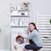 SKY-TOUCH Washing Machine Storage Shelf Rack 3-Tiers, Bathroom Shelves Toilet Shelf Space-Saving,Easy to Assemble Bathroom Storage Shelf No Drilling - White