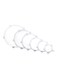 Generic 6-Piece Reusable Heating Lid Set White