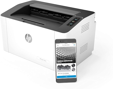 HP Laser 107W Wireless Office Printer - White