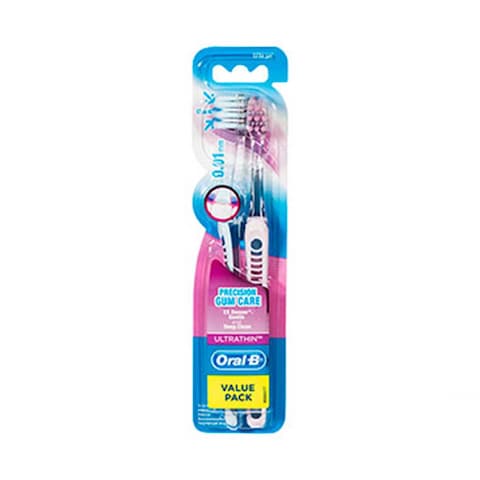Oral-B Ultra Clean Precision Clean Extra Soft Tooth Brush 1+1 Piece Free