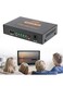 Generic - Metal Cased UHD 3D 4K 2K Full HD 1080p HDMI Splitter 1X4 4 Port Hub US Plug Black