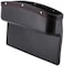 Aiwanto 1pcs Car Seat Pockets PU Leather Car Console Side Organizer Seat Gap Filler Black