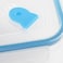 Mondex 7 pieces Clip Lock Storage Set, with air vent Light Blue /Clear