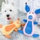 Plush Pet Squeakz Ely, Baby Piggie, Papa Piggie Dog Small Toy - Multicolor &amp; Design - 2pc