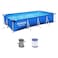 Bestway Steel Pro Power Pro Rectangular Frame Pool Blue 400x211x81cm