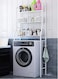 Althiqah Storage Shelf Metal Towel Rack Shower Toilet Kitchen Storage Rack Washing Machine Storage Rack-68X25X152Cm (3 Layer)