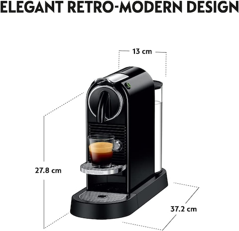 Nespresso Citiz D113, Black, Coffee Machine