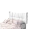 In House Milano Velvet Bed Frame - Single - 200x100 cm - White