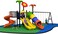 Rainbow Toys - Outdoor Children Playground Set Garden Climbing frame Swing Slide 8 * 5.5 * 3.5 Meter RW-11024