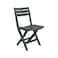 Esqube Folding Chair, Patio And Outdoor Beach Chair, Grey - Pack Of 2